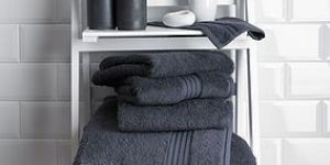 Pack of 6 Charcoal Grey Bamboo Towels