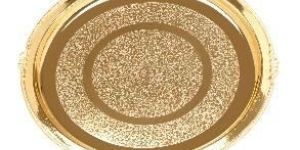 Brass Etching Work Dinner Plate