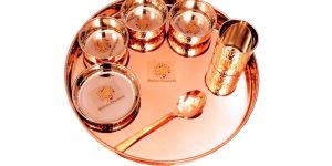 Copper Thali Set