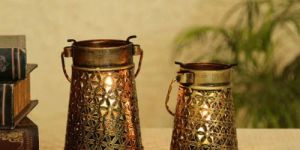 Multicolor Metal Table Candle Holder