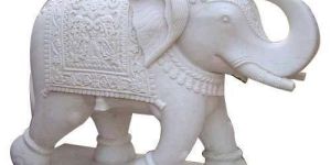 Marble Elephant Statue