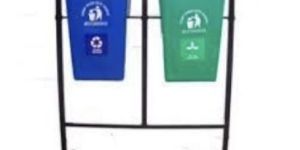 Twin Plastic Dustbin