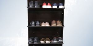 26 Inch Wall Mount Shoe Rack