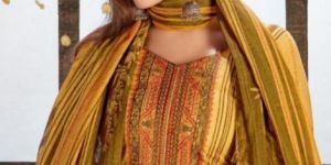 Pakiza Print Vol 35 Lawn Cotton Kashmiri Neck Emroidery Mal Mal Dupatta