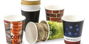 Embossed Ripple Wall Paper Cup