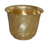 Brass Round Planter