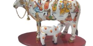 Kamdhenu Cow Calf Idol