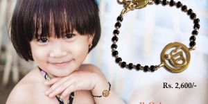 Ik Onkaar New Born Baby Bracelet in Silver Gold Plated
