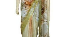 Digital Print Linen Slub Sarees