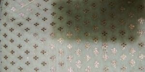 Cotton Lurex Dyeable Fabric