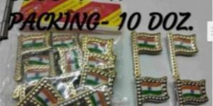 Metal Tiranga Badges