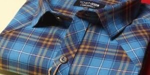 Sky Blue Casual Checks Shirt