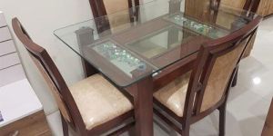 4 Seater Wooden Dining Table Set