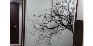 Wooden Printed Wardrobe