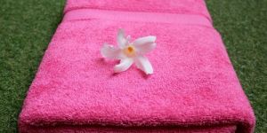 Fuschia Pink Cotton Bath Towels