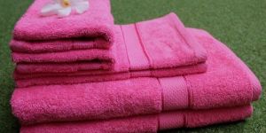 Pack of 6 Fuschia Pink Cotton Towels