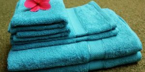 Pack of 6 Teal Cotton Towels