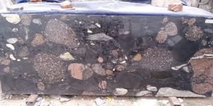 Pebble Black Granite Slab
