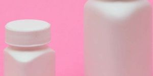 HDPE Triangular Tablet Container