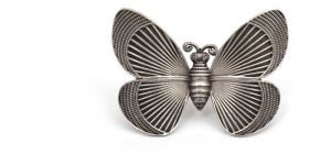 German Silver Butterfly Ring