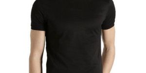 Mens Polyester Plain T-Shirt