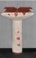 1004 Designer Sofiya Pedestal Wash Basin