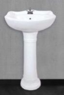 Gold Pedestal Wash Basin