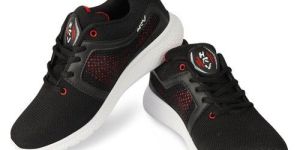 HRV SPORTS Mens Black & Red Running Shoes