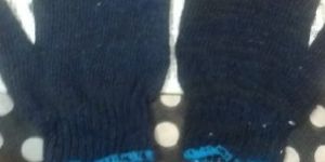 Blue Cotton Nitrile Gloves