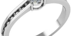 Women 14K White Gold Diamond Ring