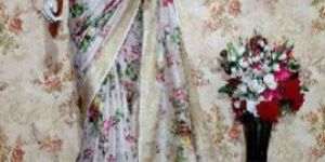 Linen Digital Print Saree