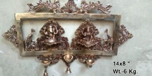 Wall Hanging Brass Lakshmi Ganesh Statue