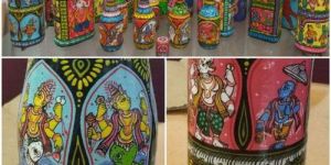Hand Painted Decorative Bottles