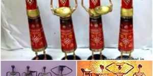 Tribal Lady Tea Light Candle Holder