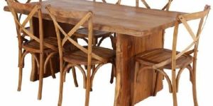 Rajtai Wooden Dining Chair Table Set