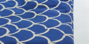 Indigo Blue Printed Cotton Fabric
