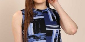 Womens Round Neck Crop Top