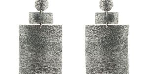 Metallic Silver Earrings (ASM-ET-39)