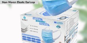 3 Ply Non Woven Adjustable Nose Pin Disposable Face Mask