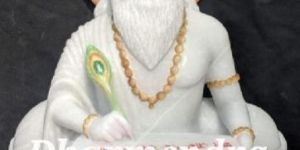 Valmiki Ji White Marble Statue