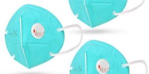 3 Pack Blue Respirator N95 Face Mask