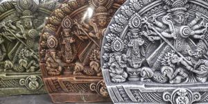 Unique Terracotta Durga Statue