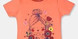 Girls Round Neck T Shirt
