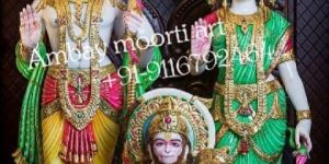 Marble RAM Sita Hanuman Statue