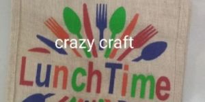 Jute Lunch Bag Decoration
