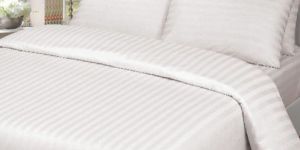 Satin Stripe Bed Sheet
