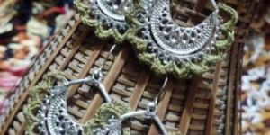 Crochet Hoop Earrings