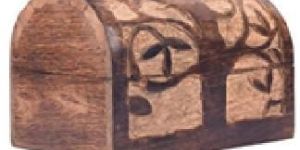 Wooden Half Round Box