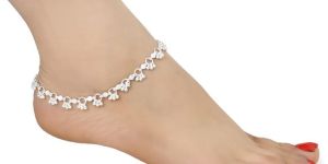 Silver Plated White Metal Anklets