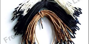 White & Brown Twisted Paper Handle